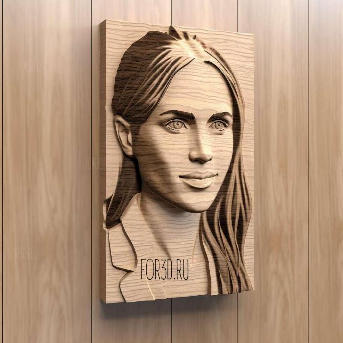 Meghan Markle 1 stl model for CNC